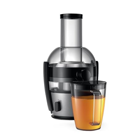 Philips Viva Collection Centrifugal Juicer HR1863/20, 800W, XL Feeding Tube, Up to 2L Juice in One Go
