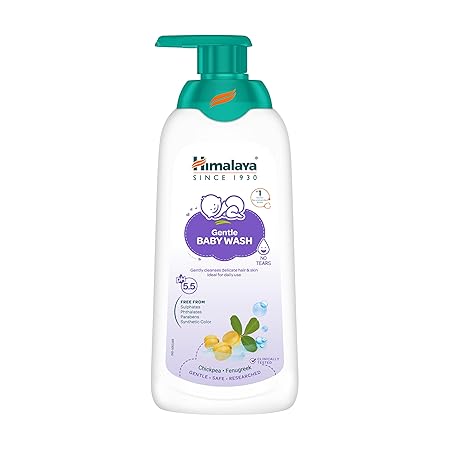 Himalaya Gentle Baby Wash 400ml with Chickpea, Fenugreek