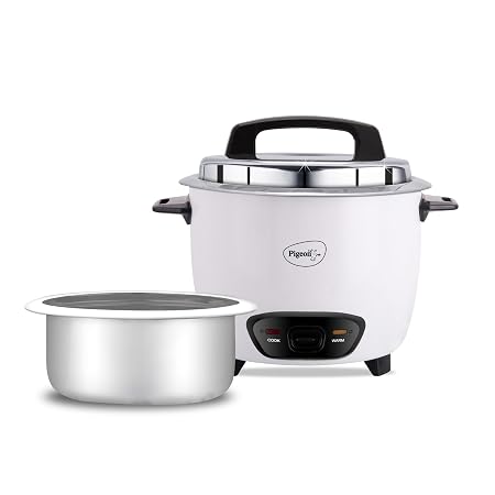 Pigeon by Stovekraft Joy 1.8 Litre Electric Rice Cooker, 700 Watt