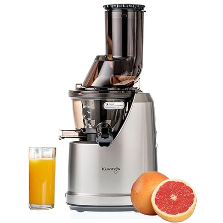 Kuvings B1700 Dark Silver Cold Press Juicer for Home, All-in-1 Juicer for Fruits, Vegetables & Nut Milk, Patented JMCS T