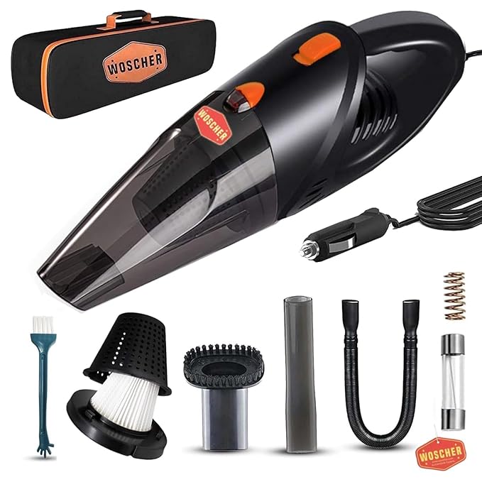 WOSCHER AutoVac Pro High-Power Car Vacuum Cleaner