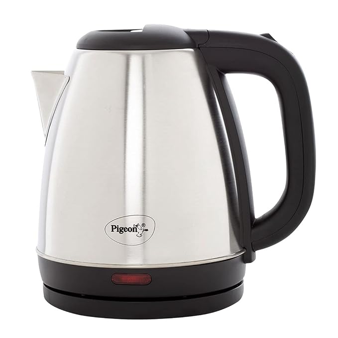 Pigeon Amaze Plus Electric Kettle 1.5 L, 1300 Watt, Stainless Steel Body with Auto Shut-off Feature Used for Boiling Wat