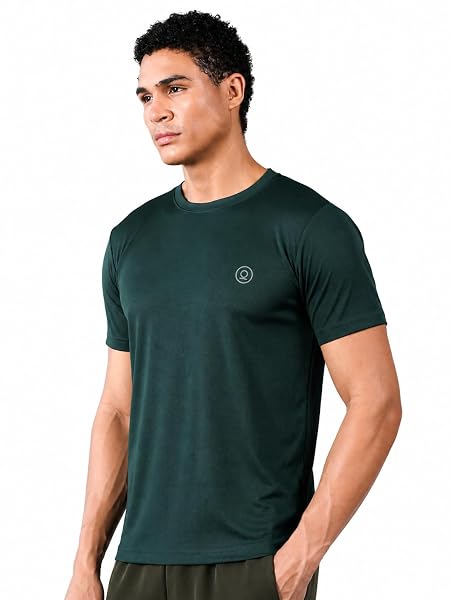 CHKOKKO Gym T Shirts for Men, Workout Activewear, Solid Quick Dry Sports T-Shirt