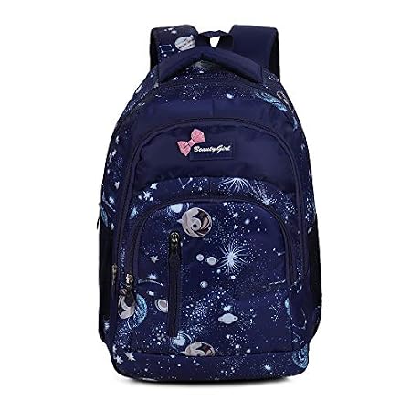 BEAUTY GIRLS Women's 1522 Polyester Floral Printed Designer Stylish Waterproof School/Collage/Picnic Bag-Standard Backpa