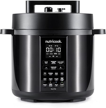 Nutricook Smart Pot 2 Stainless Steel 6 QT (5.7L), 1000W 9-in-1 Electric Pressure Cooker