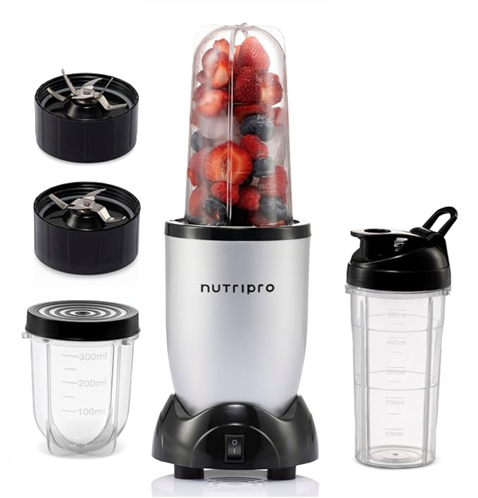 NutriPro Juicer Mixer Grinder, 500W (3 Jars)