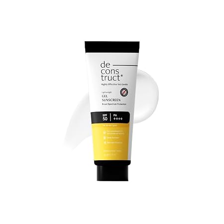 Deconstruct Gel Sunscreen for Oily Skin SPF 50 PA++++, 100% Photostable