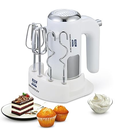 KENT Hand Blender 200 Watts with Multiple Beaters & Dough Attachment
