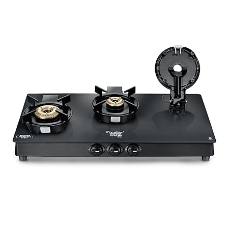 Prestige Svachh Neo 3 Burner Gas Stove, Easy Clean Design, Liftable Burners