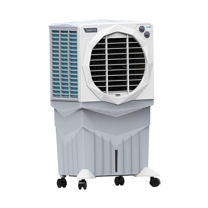 Symphony Jumbo 75XL+ Desert Air Cooler, 3-Side Honeycomb Pads, Auto Louver Movement
