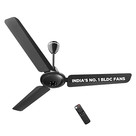 atomberg Efficio Alpha 1200mm BLDC Ceiling Fan with Remote Control | BEE 5 star Rated Energy Efficient Ceiling Fan | Hig