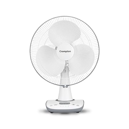 Crompton Wave Star 400mm Table Fan, High Air Delivery, Low Noise