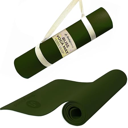 Bodyband Yoga Mat for Women and Men 4mm with Carry Strap