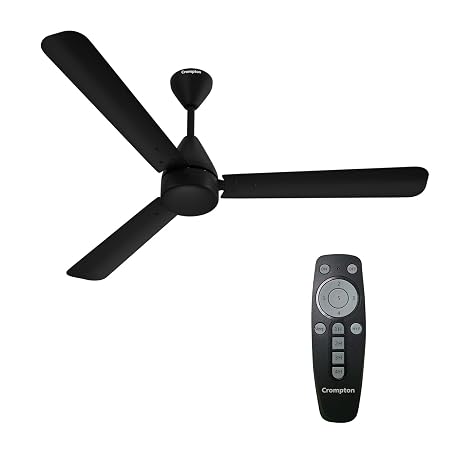 Crompton Energion Hyperjet 1200mm BLDC Ceiling Fan, Matte Black