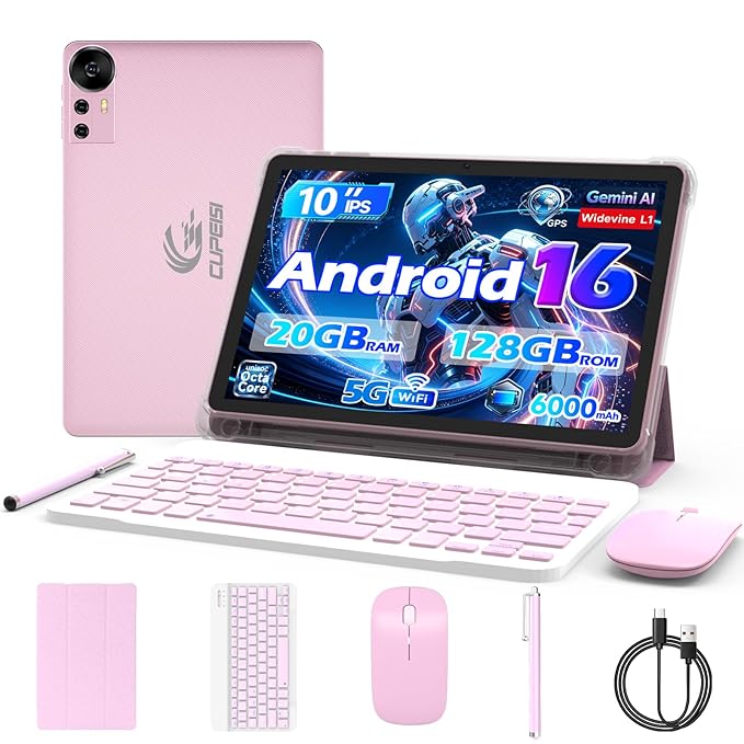 CUPEISI Android 13 Tablet, 10-Inch, 12GB RAM + 128GB ROM