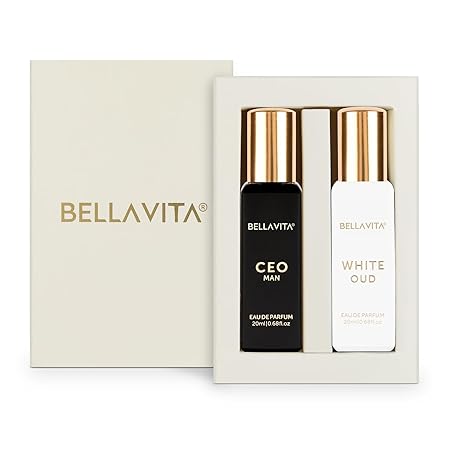 BELLAVITA CEO MAN and WHITE OUD Unisex | Long Lasting Perfume for Man & Woman | Eau De Parfum pack of 2x20ml each | Tonk