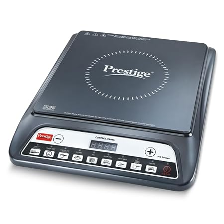 Prestige Pic 20 Neo Induction Cooktop 1600W, Indian Menu Options, Automatic Voltage Regulator