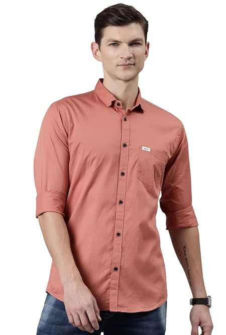 Majestic Man Men Classic Slim Fit Pure Cotton Casual Shirt