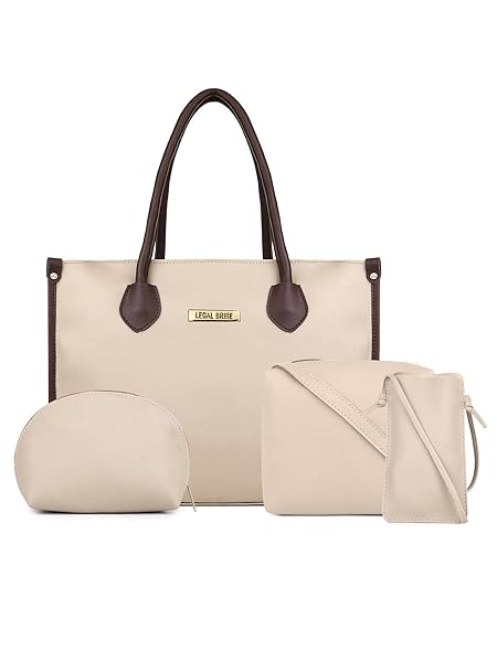LEGAL BRIBE Women's Textured Western Tote Bag, Combo of 4