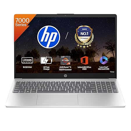 HP 15, AMD Ryzen 5 7520U,(16GB LPDDR5, 512GB SSD), Anti-Glare, Micro-Edge, FHD, 15.6''/39.6cm, Win 11, Office 24,M365 Ba