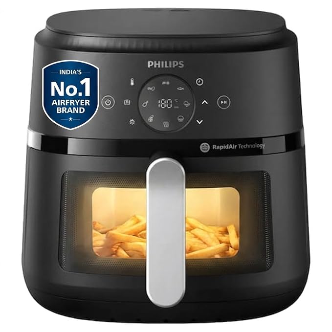 Philips Air Fryer NA231/00, 6.2 Litre (Touch Panel)