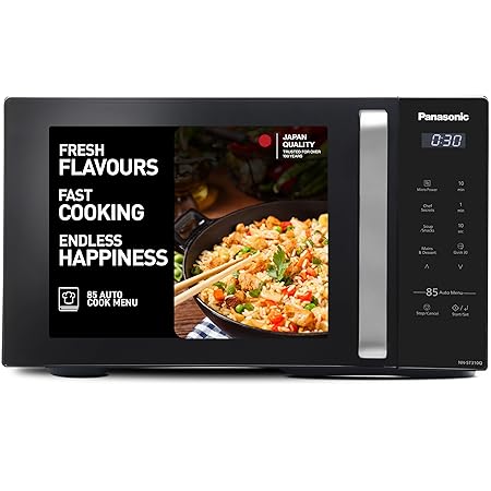 Panasonic 25L Solo Microwave Oven, 85 Auto Cook Menus
