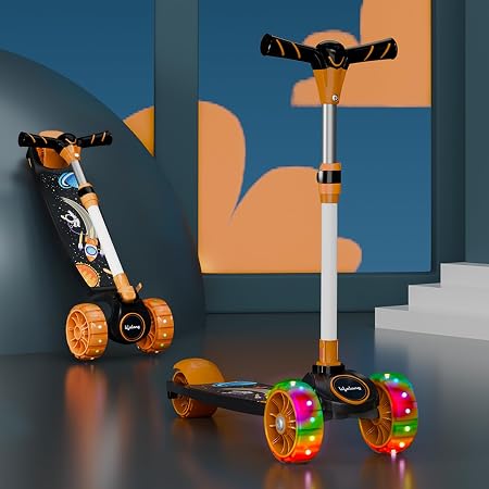 Lifelong Scooter for Kids 3+ Years, Foldable with PVC Wheels & Adjustable Height