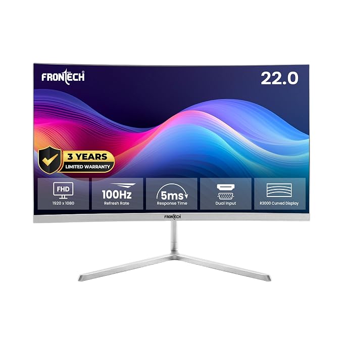 FRONTECH 21.5-Inch LED Full HD Monitor, 100Hz