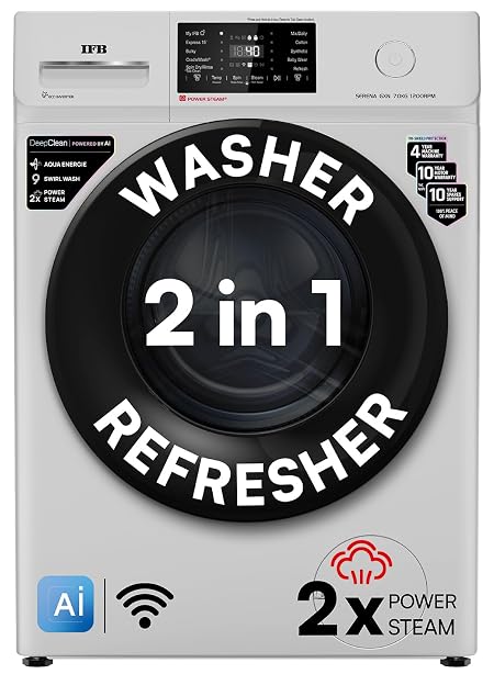 IFB 7 Kg 5 Star Serena GXN 7012 CMS Fully Automatic Front Load Washing Machine (Aqua Energie, Inbuilt Heater)
