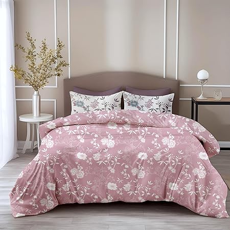 LORETO - A Quality Linen Brand, 100% Pure Cotton Bedsheet for King Size