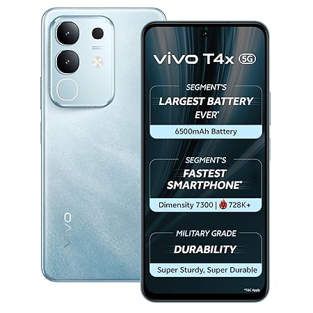 Vivo T4x 5G (Marine Blue, 128 GB) (8 GB RAM)