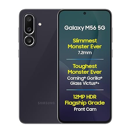 Samsung Galaxy M56 5G Mobile, 8GB RAM, 128GB Storage