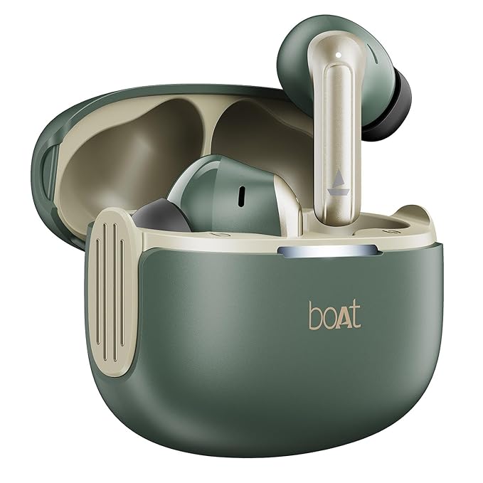 boAt Airdopes 219, 4Mics ENx, 40H Battery, Best in Segment for Calling, Stream Ad Free Music via App Support, Bluetooth