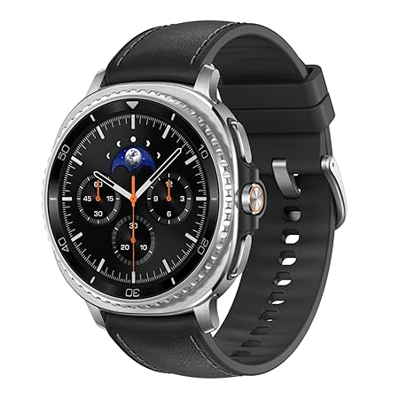 Samsung Galaxy Watch8 Classic (46mm, LTE, Black), Sapphire Glass, Stainless Steel