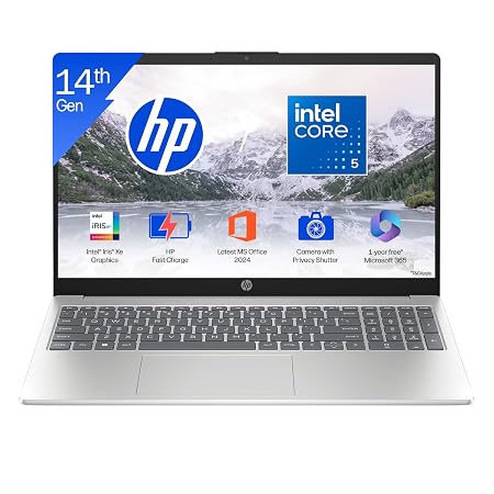 HP 15, Intel Core i5 14th Gen, 16GB RAM, 512GB SSD