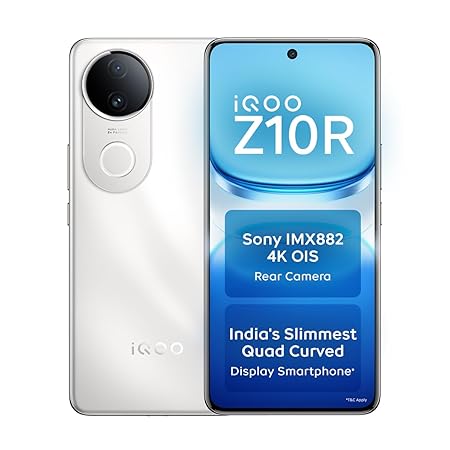iQOO Z10R 5G (8GB RAM, 128GB Storage, 32MP 4K Selfie Camera)