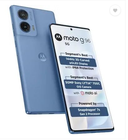 Motorola G96 144Hz 3D Curved pOLED (8GB RAM, 128GB Storage)