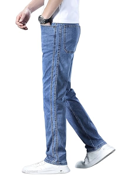 URBAN POCKETS Jeans for Men, Denim Pants with Regular Fit & Classic Style