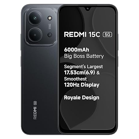 REDMI 15C 5G (4GB RAM + 128GB, Royale Design)