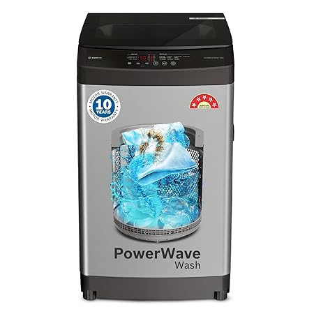 Bosch 8 kg 5 Star Fully Automatic Top Load Washing Machine, PowerWave Wash, Dual Lint Filter