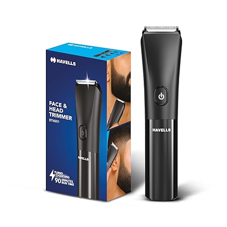 Havells Beard & Hair 7-in-1 Trimmer, Type C, Turbo Charge, No Nicks & Cuts