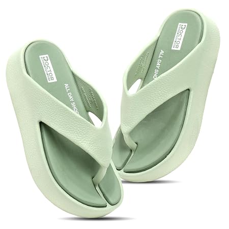 DOCTOR HEALTH SUPER SOFT Women Soft Cushioned Flip Flops | Lightweight Comfort Slippers | Anti-Slip Casual Sandals for I