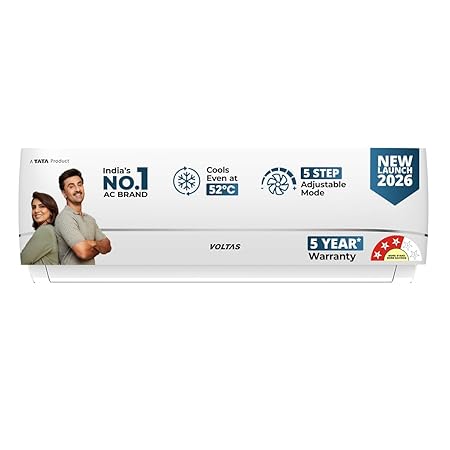 Voltas 1.5 Ton 3 Star Inverter Split AC (Copper, Convertible)