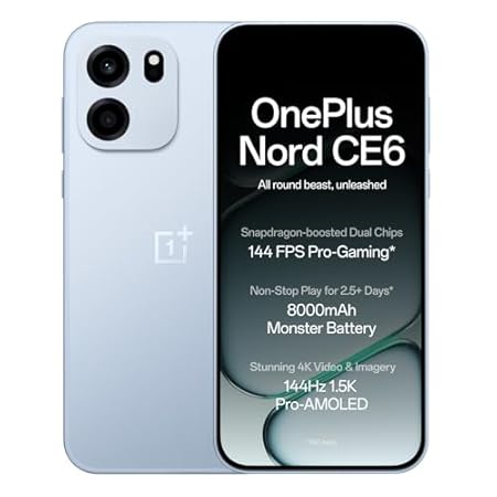 OnePlus Nord CE6 | 8GB+128GB | Fresh Blue | Snapdragon 7s Gen Chipset