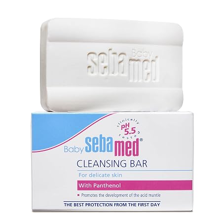 Sebamed Baby Cleansing Bar 100g, pH 5.5, With Panthenol, No Tears & Soap Free