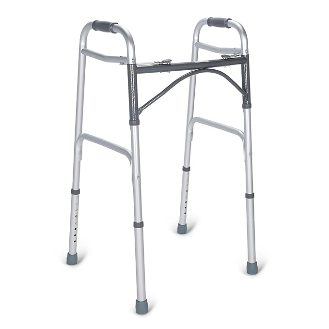 KosmoCare Premium Imported Light Weight Aluminum Height Adjustable Walker