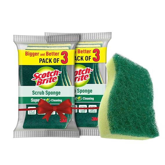 Scotch-Brite Scrub Sponge, Pack of 6