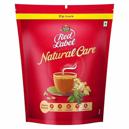 Red Label Natural Care Tea, Chai Made With 5 Ayurvedic Herbs, 1 Kg, Ginger Tea