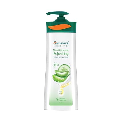 Himalaya Aloe & Cucumber Refreshing Serum Body Lotion| 400ml| Aloe Vera | Cucumber Extracts| Refreshes & Cools Skin | 48