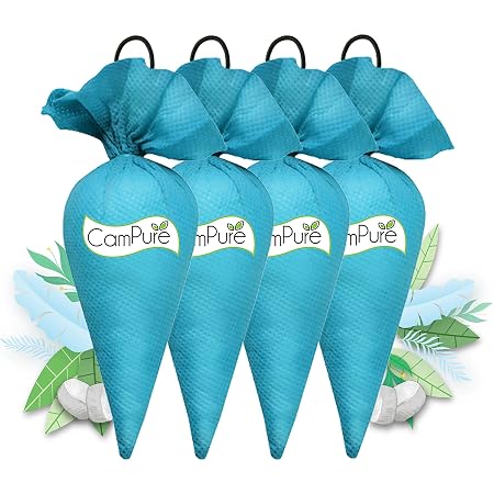 CamPure Camphor Cone Pack Of 4-100% Organic | Air Freshener For Car, Wardrobe, Office Cabin's, Drawers, Travel Bag & Bathroom